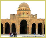 The Aghlabid-dynasty Grand Mosque is the pre-eminent building in Kairouan UNESCO world heritage site (Tunisia)